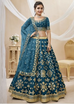 Green Silk Exclusive Lehenga